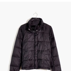 Madewell Travel Buddy Packable Puffer Black Quilted Jacket